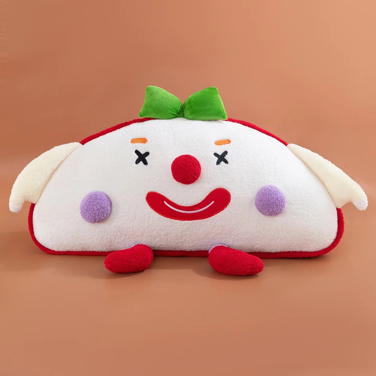 Cute Toast Clown Plush Toy Soft Bread Pillow