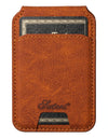 Leather for Magsafe Case for iPhone 16 15 Pro Max 16e 14 Plus 16Plus Bracket Magnetic Back Cover with Card Holder