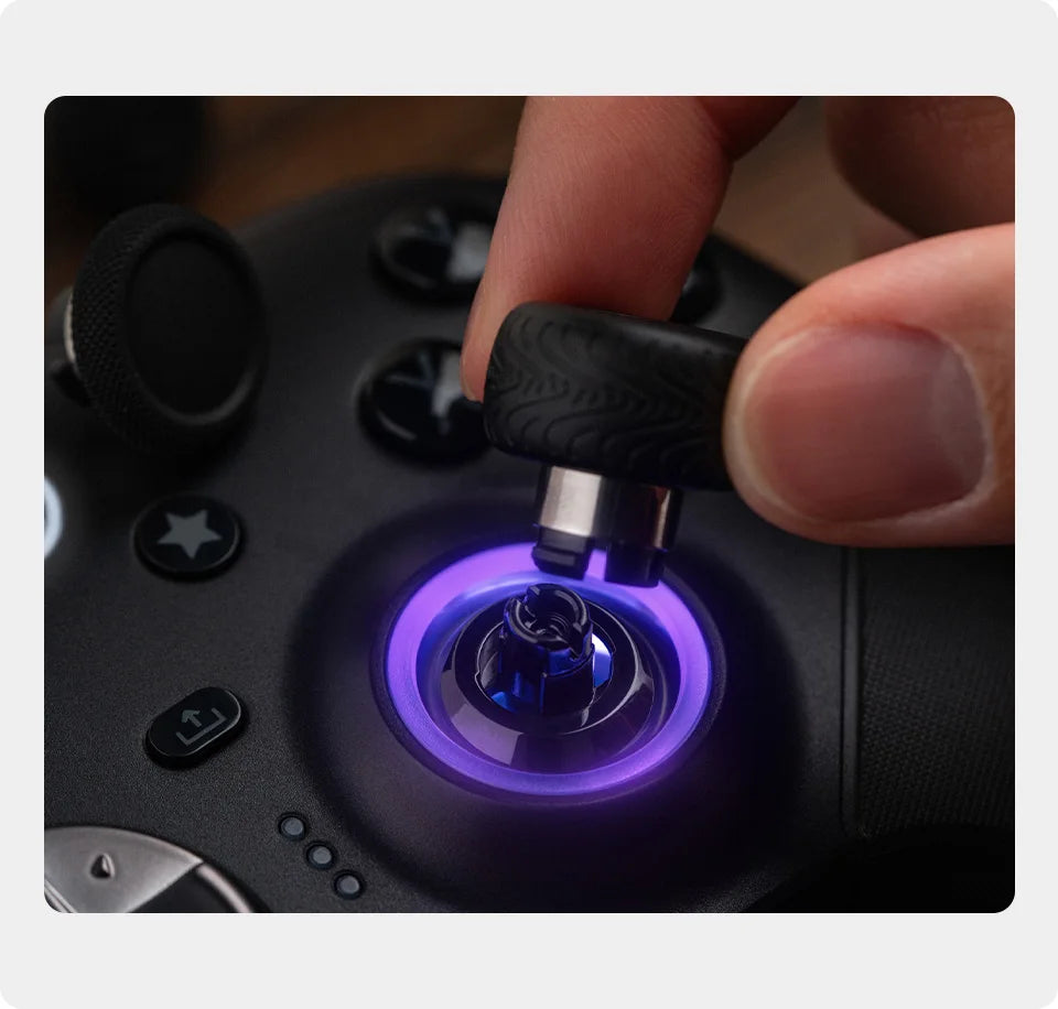 Wireless Gaming Controller with Swappable Parts and TMR Joysticks for Xbox and PC