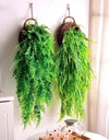 80CM Artificial Persian Fern Plants Vine Hanging Baskets Fake Plant Garland Rattan for Wall Garden Home Wedding Party Decor
