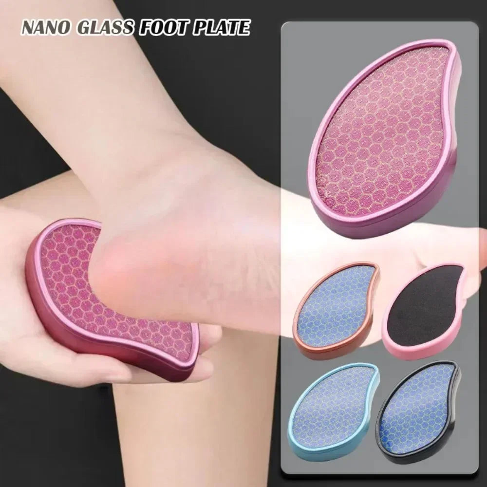 1PC Nano Glass Foot Plate File Exfoliate Foot Hard Dead Skin Pedicure Remover Scrubber Peeling Artifact Peeling Pedicure Tools
