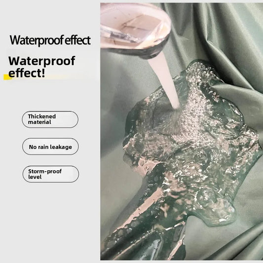 Waterproof Cycling Rain Poncho with Drawstring Hood for Outdoor Work