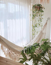 Hammock Large Brazilian Macrame Fringe Double Deluxe Hammock Swing Net Chair Outdoor Hanging Hammock Swings