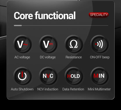 Mini Digital Multimeter AC/DC Voltage Meter 1999 Counts Multimetro Ohm NCV Electricity Tools Measuring Instruments