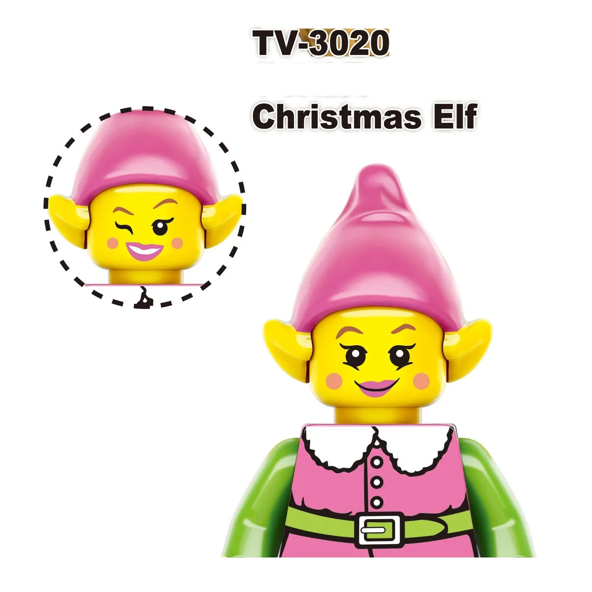 Christmas Gift Elf Santa Claus Building Blocks Mini Action Figure Toys
