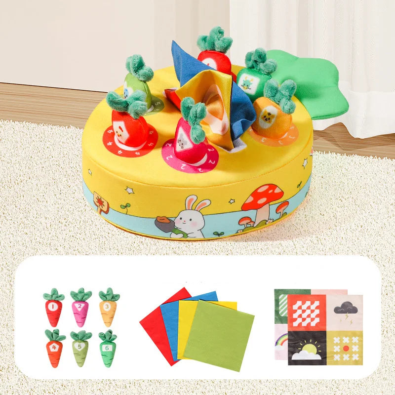 Toys 0 12 Month Tissue Box Pull Out Radish Toy Games s Fine Motor Skills Toys Montessori Early Learning Sensory Toy