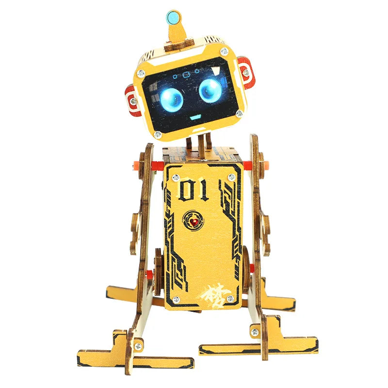 DIY Science Toys Wooden Puzzle Assembled Model Aviation Satellite Fan Solar Energy Science Discovery STEAM Education