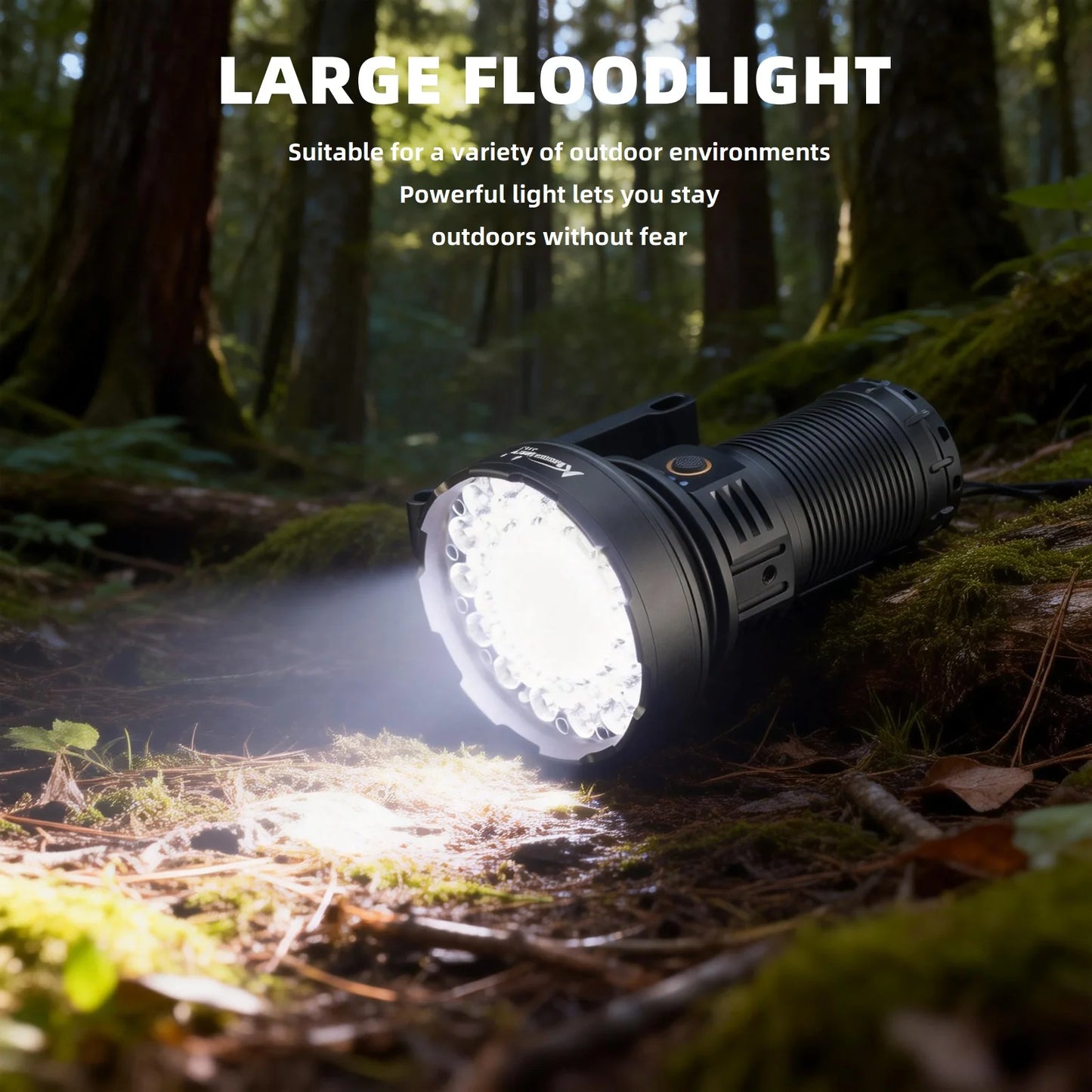 10000 Lumen 31 LED Rechargeable High Power Flashlight