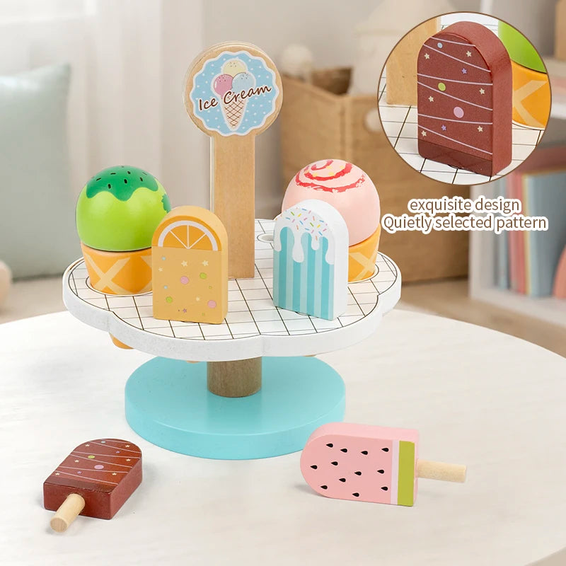Wooden Afternoon Tea Dessert Pretend Play Set