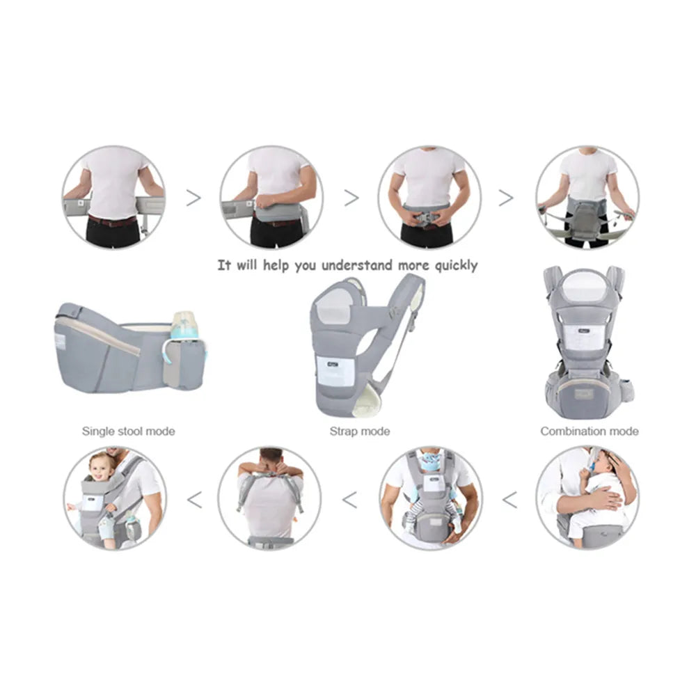 Carrier Ergonomic  Multifunctional Waist Stool  To  Multi-use Before and After Kangaroo Bag Accessories