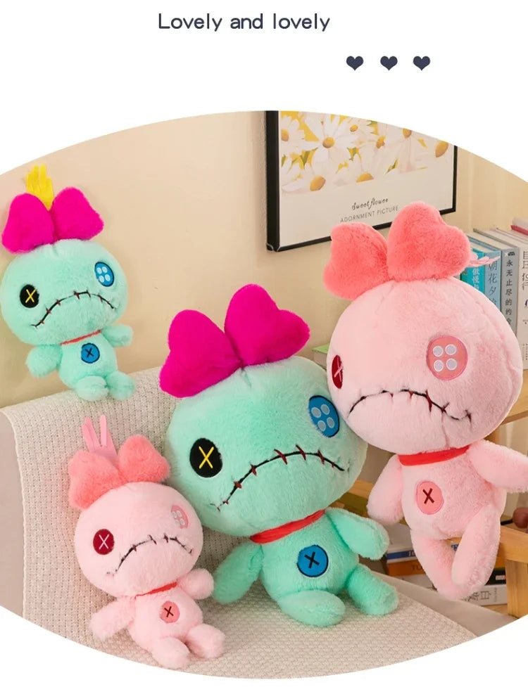 Oversize 100cm Disney Stitch Little Monster Friends Plush Toys Scrump Cartoon Soft Stuffed Dolls Plush Pillow Kids Birthday Gift