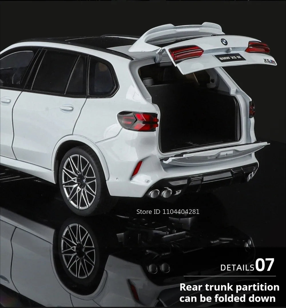 1:18 X5M Honda Accord Car Toys Alloy Diecast Models Shock Absorption Doors Opened Front Wheel Steering Vehices Desktop Ornament