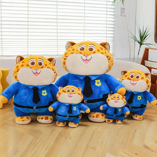 Kawaii Cartoon Cheetah Plush Toy 60 cm Soft Stuffed Doll Pillow