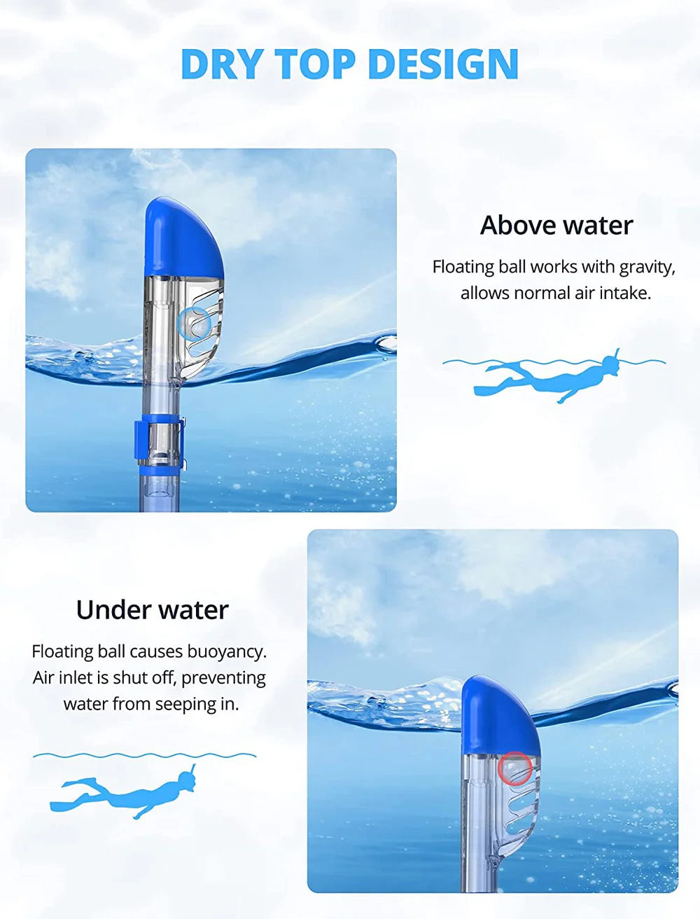 Underwater Snorkeling Half face Face  Swimming Mask Set Scuba Diving Respirator Masks Anti Fog Safe Breathing for Adult