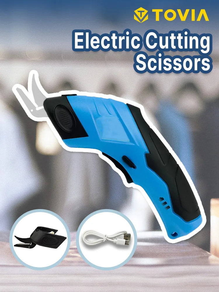 Cordless Electric Tailoring Scissors USB Charging Suitable for Cutting Cotton Fabric/leather/cloth and Other Materials