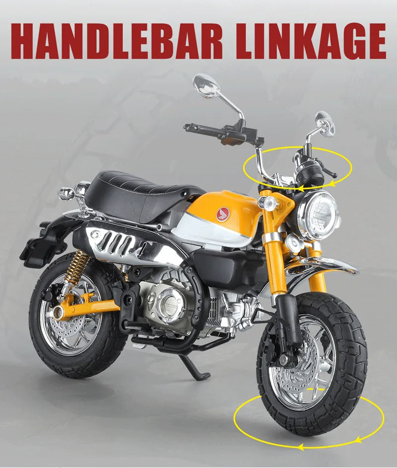 Diecast Honda Monkey 125 Motorcycle Model 1 to 9 Scale