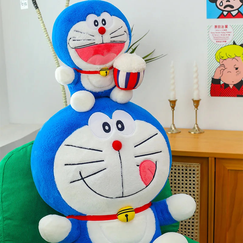 Cute Blue Cat Plush Toy Soft Huggable Stuffed Animal