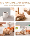 Wooden Train Birthday Toy  Montessori Toys Baby Educational Toys  Wooden Trolley  Baby Learning Toys  Number Of Wood Baby's Toys