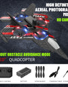 RC Plane with Camera Helicopter Remote Control Aircraft Obstacle Avoidance Fighter 2.4G Airplane EPP Foam Plane  Toys