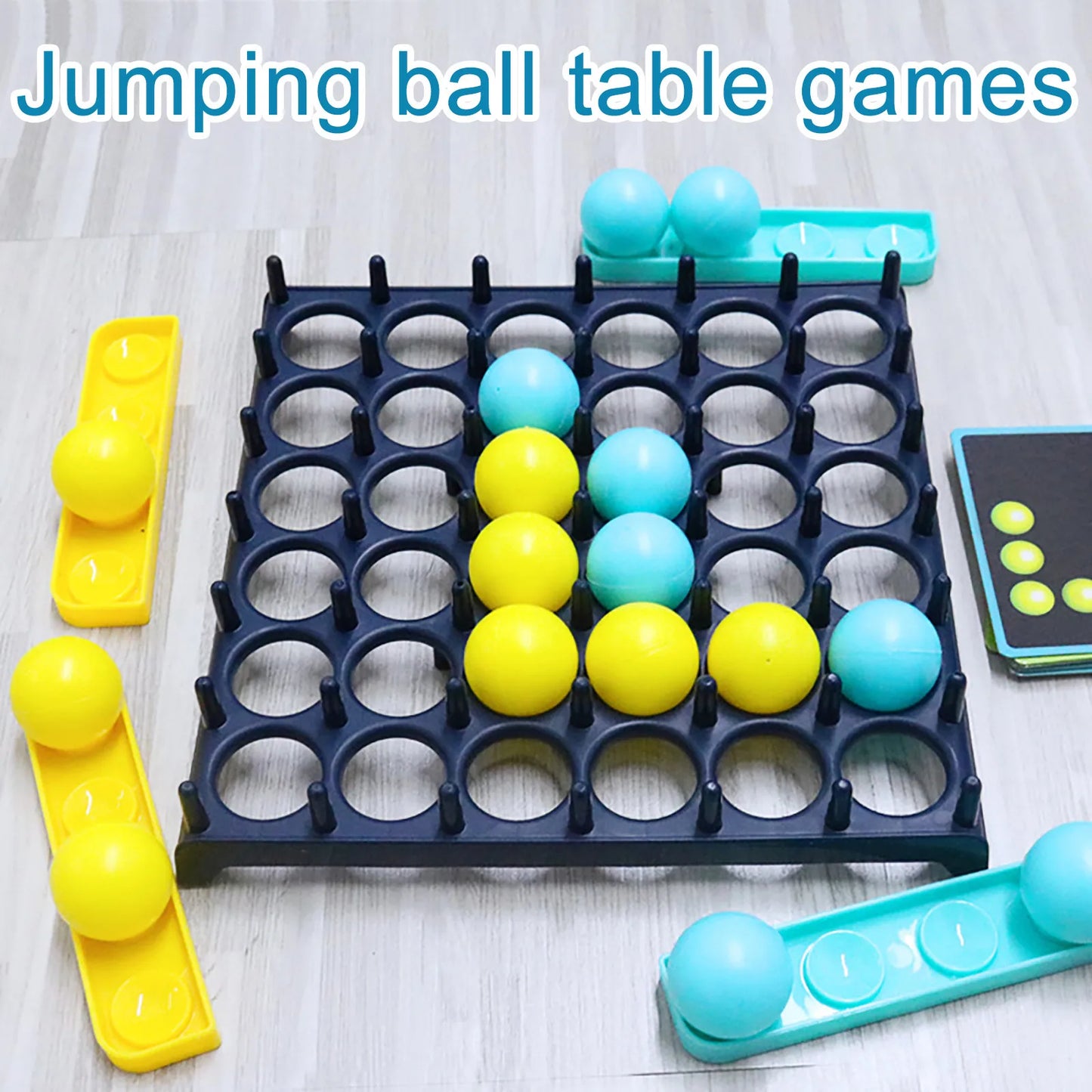 Bounce Off Game Jumping Ball Board Games for Kids 1 Set Activate Ball Game Family and Party Desktop Bouncing Toy Finger Toys