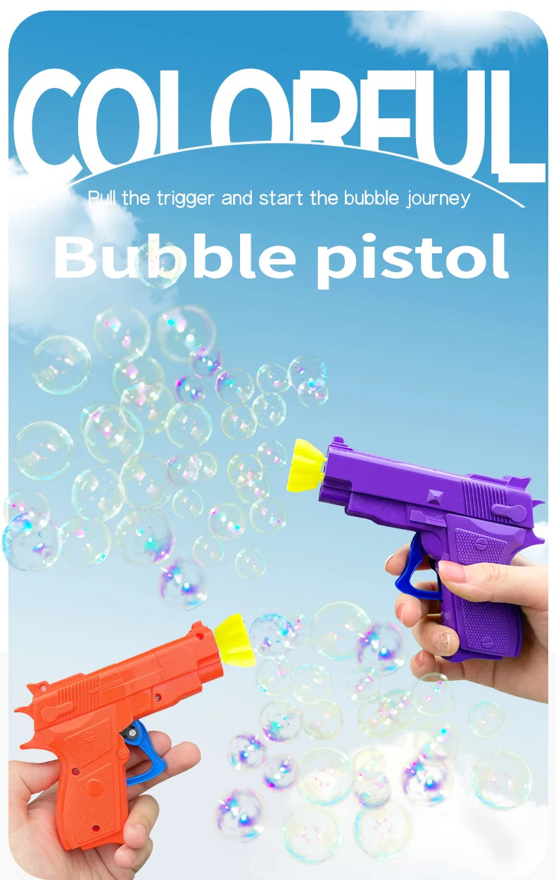 manual portable bubble gun birthday continuous bubble outdoor atmosphere (excluding bubble liquid and battery)