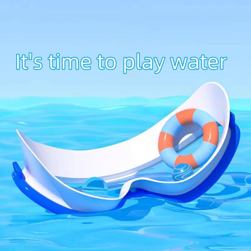 Swimming Goggles Big Frame HD View Anti-fog Waterproof 's Swim Goggles Boys and Girls Multi-color to Choose