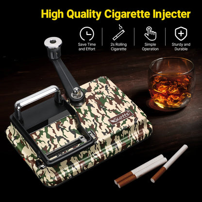 Cigarette Rolling Machine Manual Cigarettes Tobacco Injecter 8mm Diameter Tube Making 80-100mm Lengths of Cigarrettes