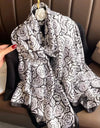 Silk Soft Scarf Women Stylish Print Long Shawl Handkerchief Summer Elegant Travel Wrap Hot