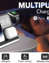 Wireless Charger Stand For iPhone 15 14 Samsung S23 S22 Ultra Fold Z Flip Galaxy Watch Active Buds Fast Charging Station Holder
