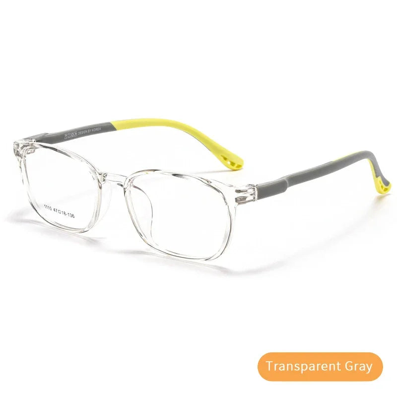 Ultra light new TR90 children's glasses frame, suitable for myopia and farsightedness, with high-quality lenses for boys and gir