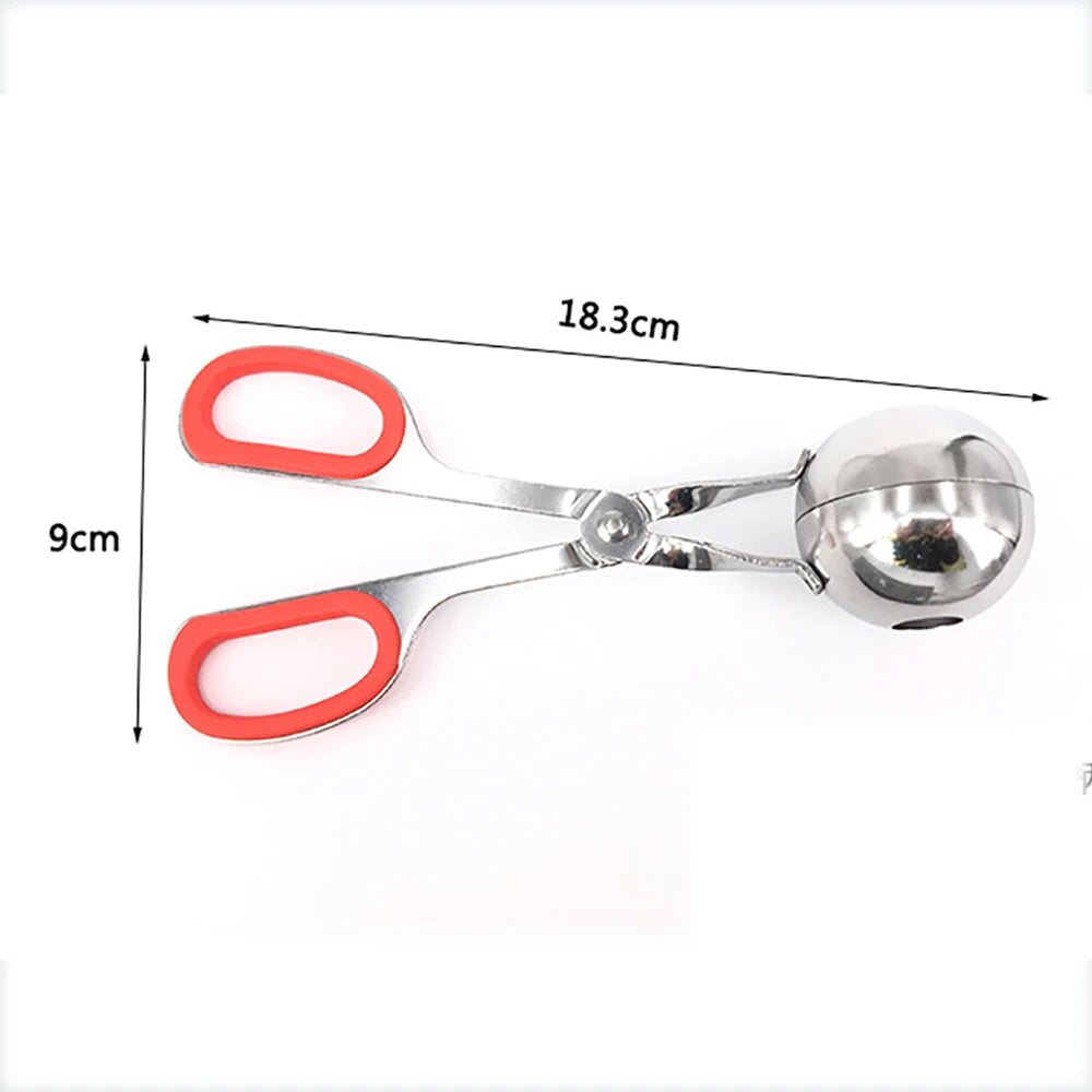 Meatball Maker Tool Stainless Steel Clip Newbie Non Stick Stuffed Meat Ball Spoon Shaper Cooking Scoop Kitchen Accessories