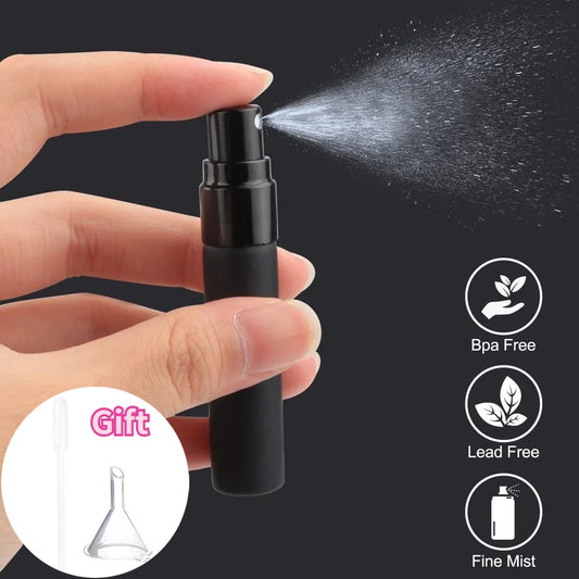 5ml 10ml Perfume Refill Spray Bottle Portable Mini Fragrance Glass Bottle Empty Cosmetics Sample Test Tube Travel Cosmetic Tool