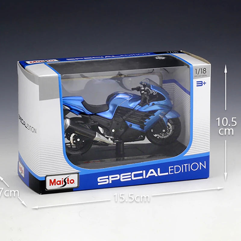1 18 Scale Kawasaki Ninja ZX14R Diecast Motorcycle Model