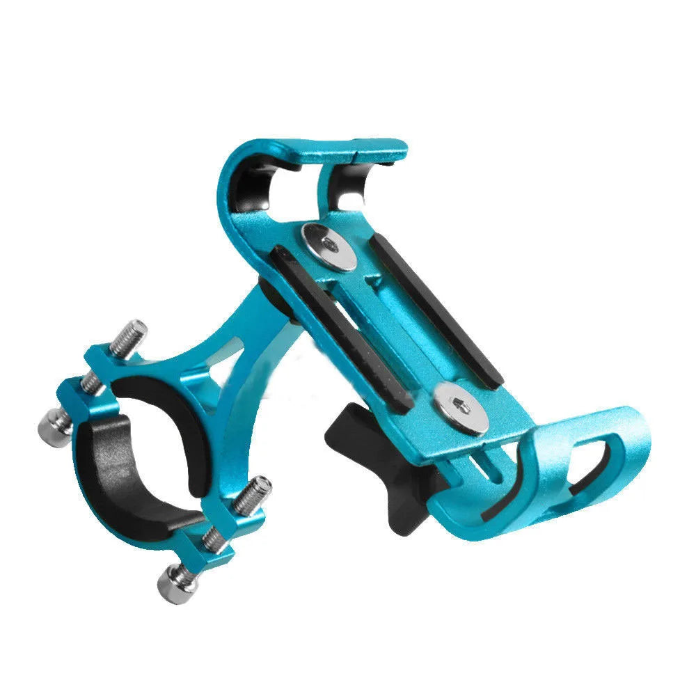 360° Rotate Metal Motorcycle Bike Phone Holder Anti-slip Bracket GPS Navigation Clip Universal Bicycle Stand for All Smartphones