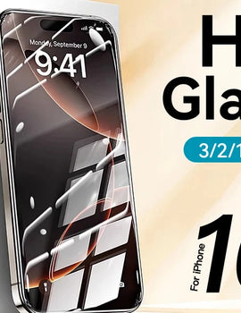 3/2/1PCS HD Glass For iPhone 16 15 Pro Max Screen Protector Full Screen Tempered Glass Protection For iPhone 16 15 Pro