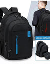 Blue Red School Outdoor Waterproof Daily Use Student Backpack Bag 17 inch