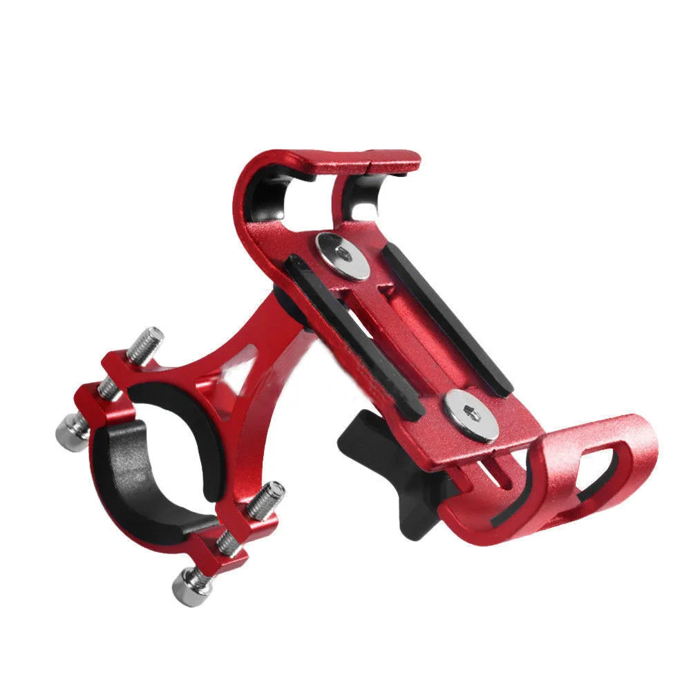 360° Rotate Metal Motorcycle Bike Phone Holder Anti-slip Bracket GPS Navigation Clip Universal Bicycle Stand for All Smartphones