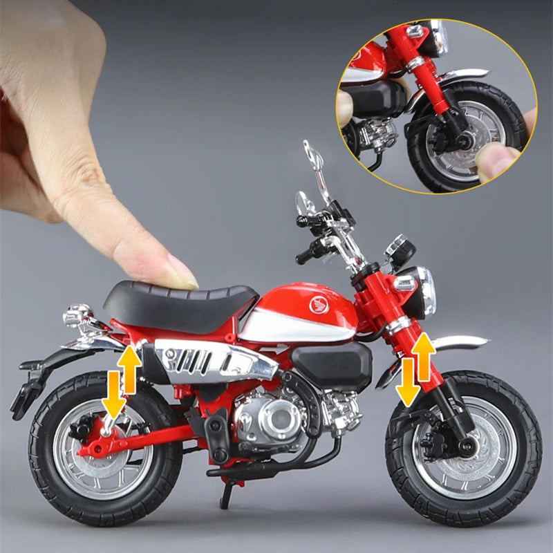 Diecast Honda Monkey 125 Motorcycle Model 1 to 12 Scale