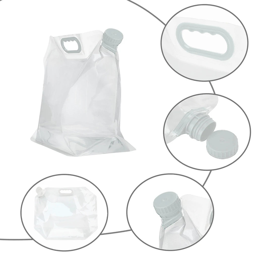 5/10/15L Outdoor Camping Water Bag Portable Folding Bucket Large Capacity Water Container with Handle Travel Camping Supplies