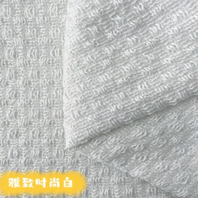 0.5M/1M/2M/3M High Quality fiber plaid woven tweed fabric for garment DIY coat clothing sewing quilting Cloth by the meter