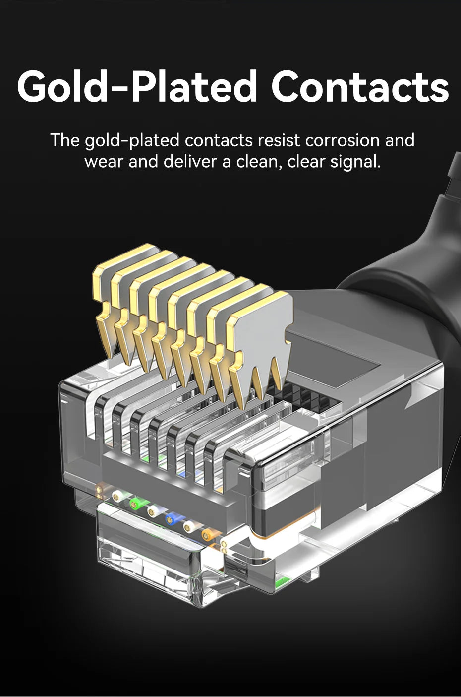 CAT6A Ethernet Cable 10Gbps 90/360 Degree Rotation CAT 6A Slim Networking Internet Lan Cord for PC PS4 Router RJ45 Cable