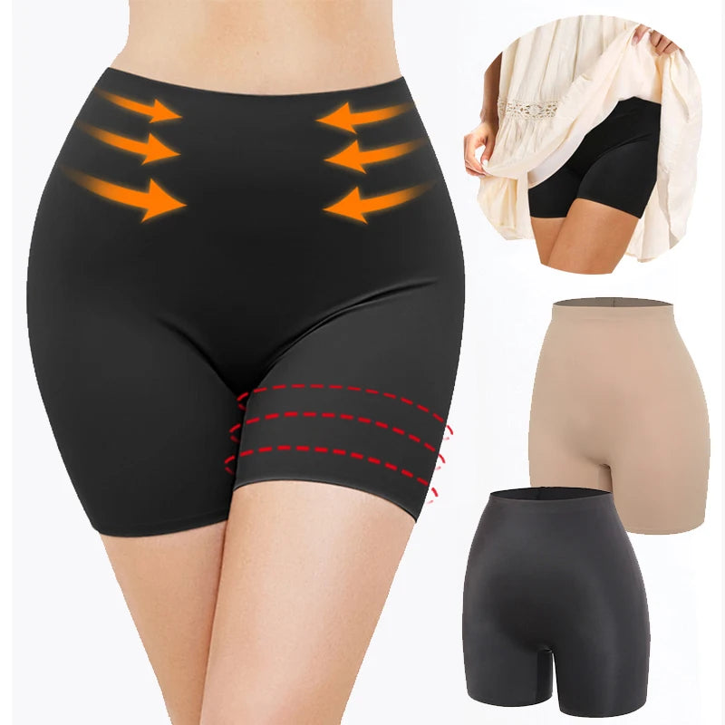 Anti Chafing Safety Pants Invisible Under Skirt Shorts Ladies Seamless Smooth Underwear Ultra Thin Comfortable Control Panties