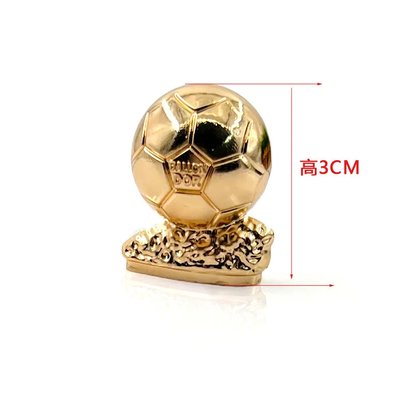Football Trophy Metal Keychain Soccer Fan Collectible Pendant Gift