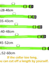 LED Glowing Dog Collars Rechargeable Waterproof Luminous Collar Adjustable Dog Night Light Collar Pet Dog Safety Necklace