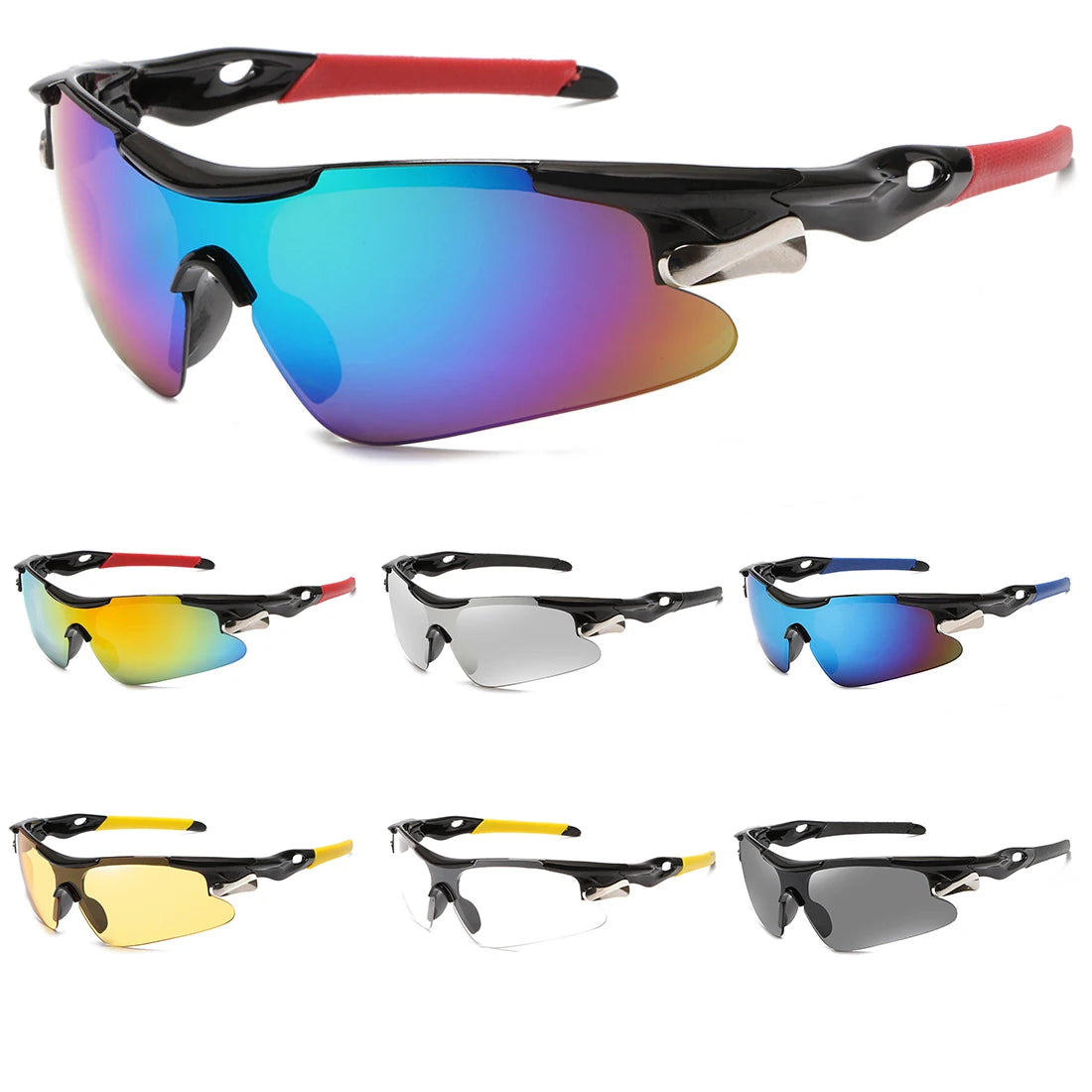 Cycling Sunglasses Mountain Bike Road Eye wear Bicycle Riding Outdoor Sports Glasses Hiking Goggles