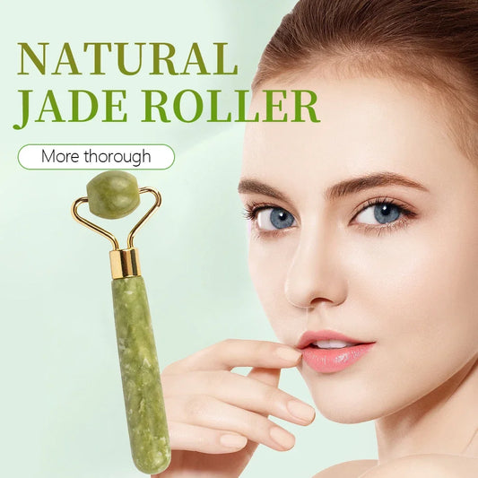 1Pc 3 Style Jade Stone Roller Eyes Nose Face Arms Neck Massage Roller Face Slimming Body Head Neck Massage Tools