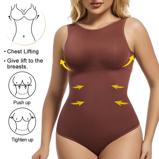 Women Backless Tank Bodysuit Shapewear – Tummy Control & Butt Lifter
