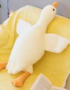 50-160cm Goose Stuffed Plush Cute Fluffy White Goose Plush Toy Kawaii Duck Sleep Pillow Cushion Soft Stuffed Animal Doll Gift
