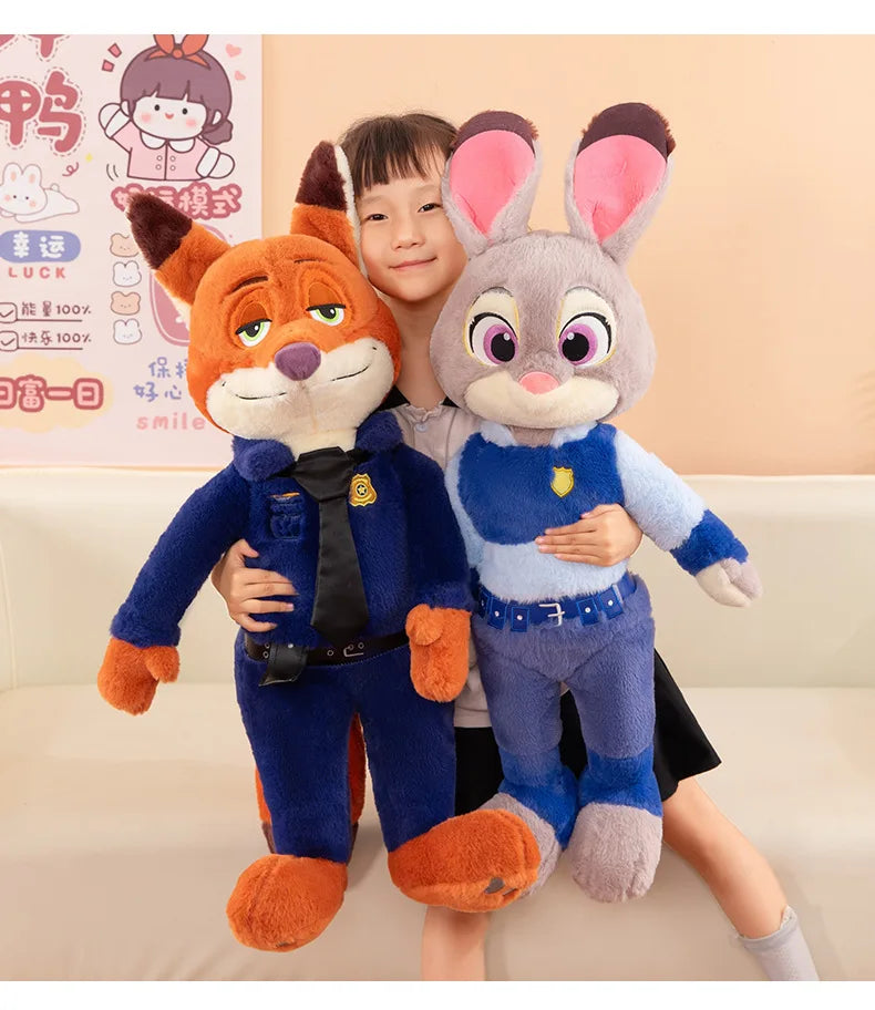 Kawaii Judy Hopps Plush Toy Nick Wilde Stuffed Doll From Zootopia Cute Rabbit Fox Doll Kids Birthday Xmas Gift for Children