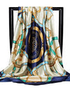 Scarves For Women Print Silk Satin Head Scarf Female Luxury Brand Square Shawl Large Hijab Scarfs